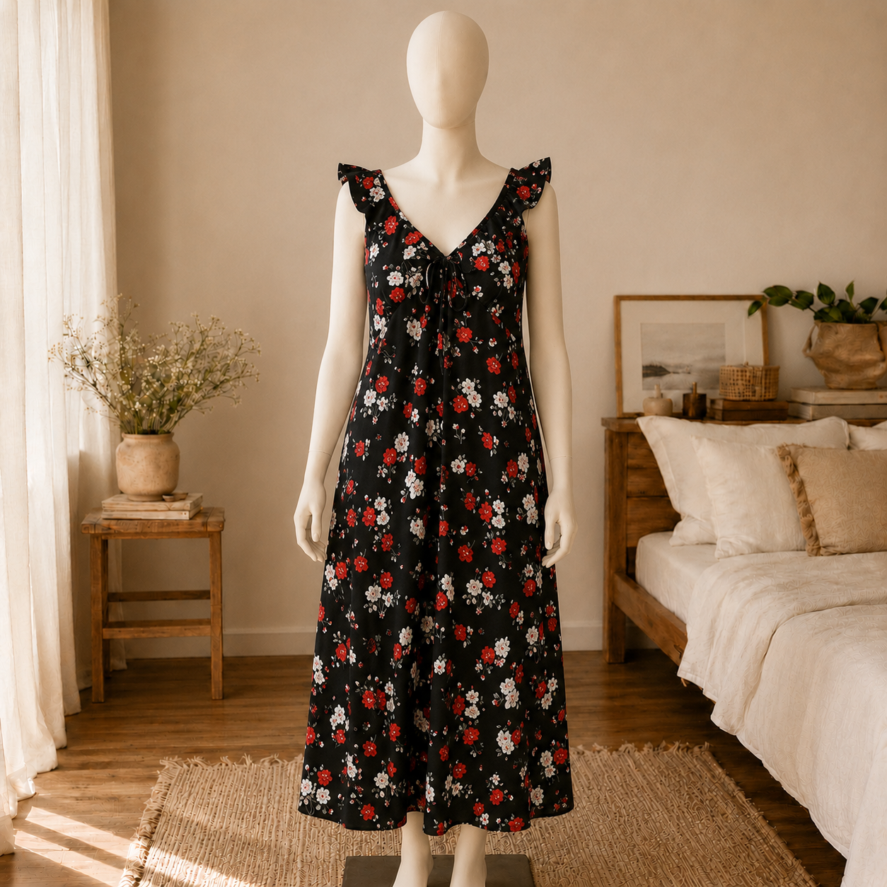 The Layali Ruffle Maxi Dress