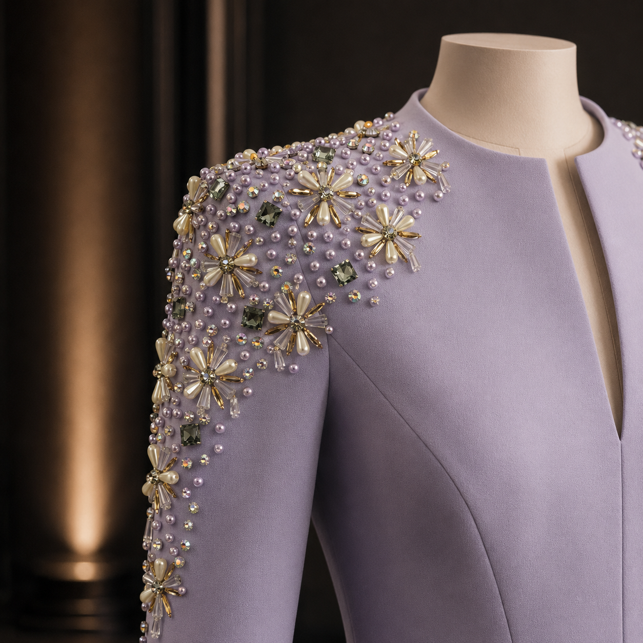 The Celestine Jeweled Gown