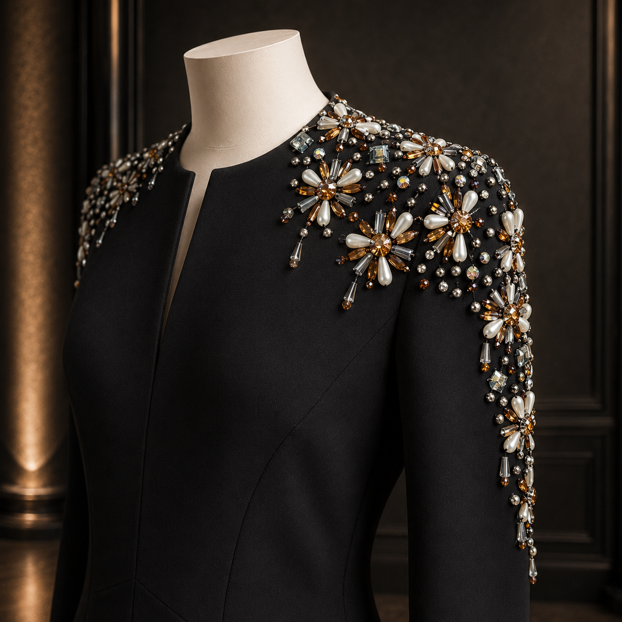 The Celestine Jeweled Gown