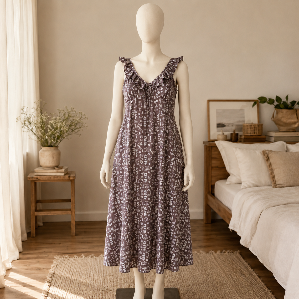 The Layali Ruffle Maxi Dress
