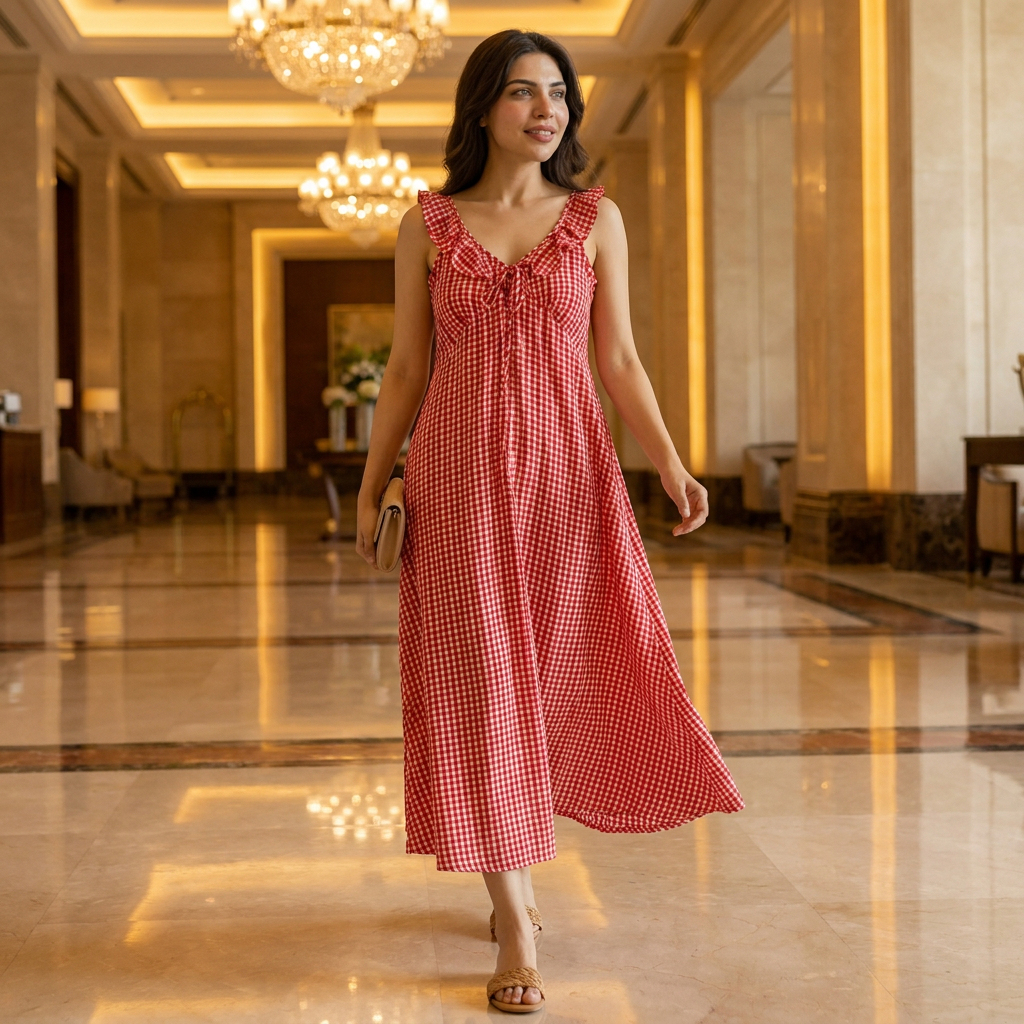 The Layali Ruffle Maxi Dress
