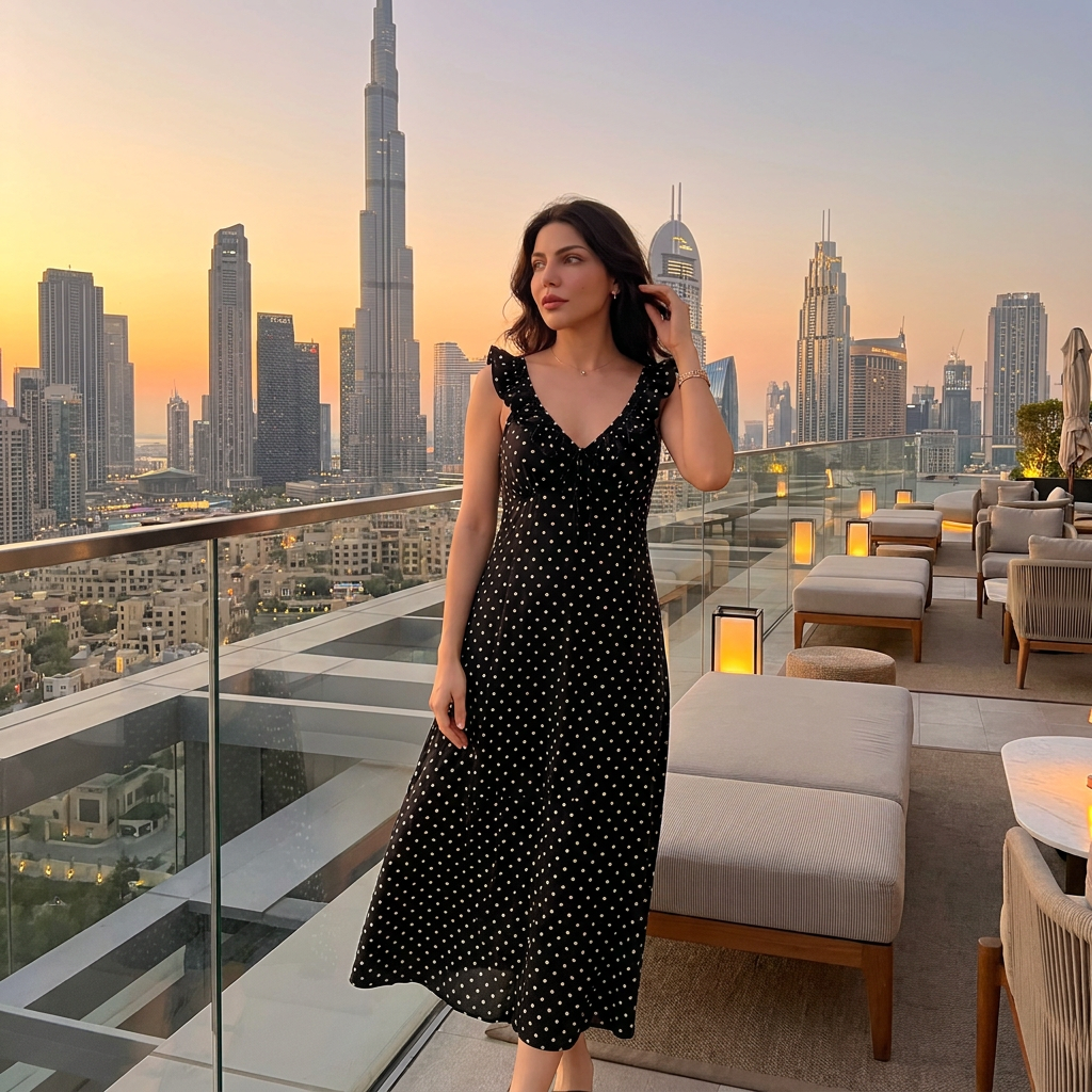 The Layali Ruffle Maxi Dress
