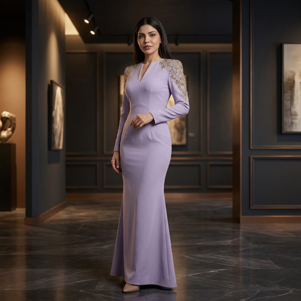 The Celestine Jeweled Gown